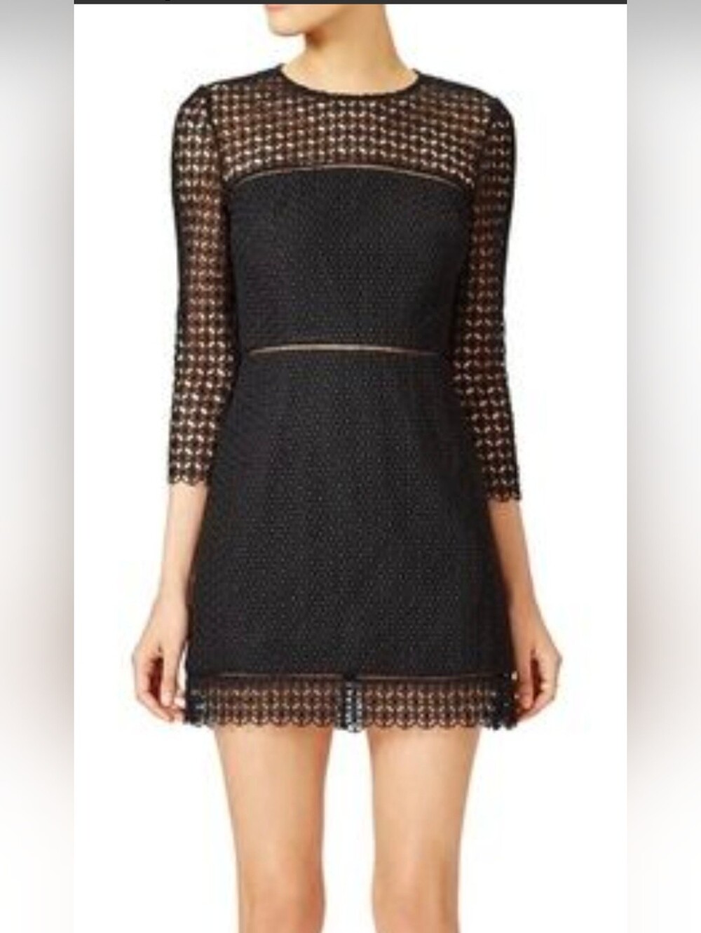 Cynthia Rowley Geo Lace Sheath Dress 4
